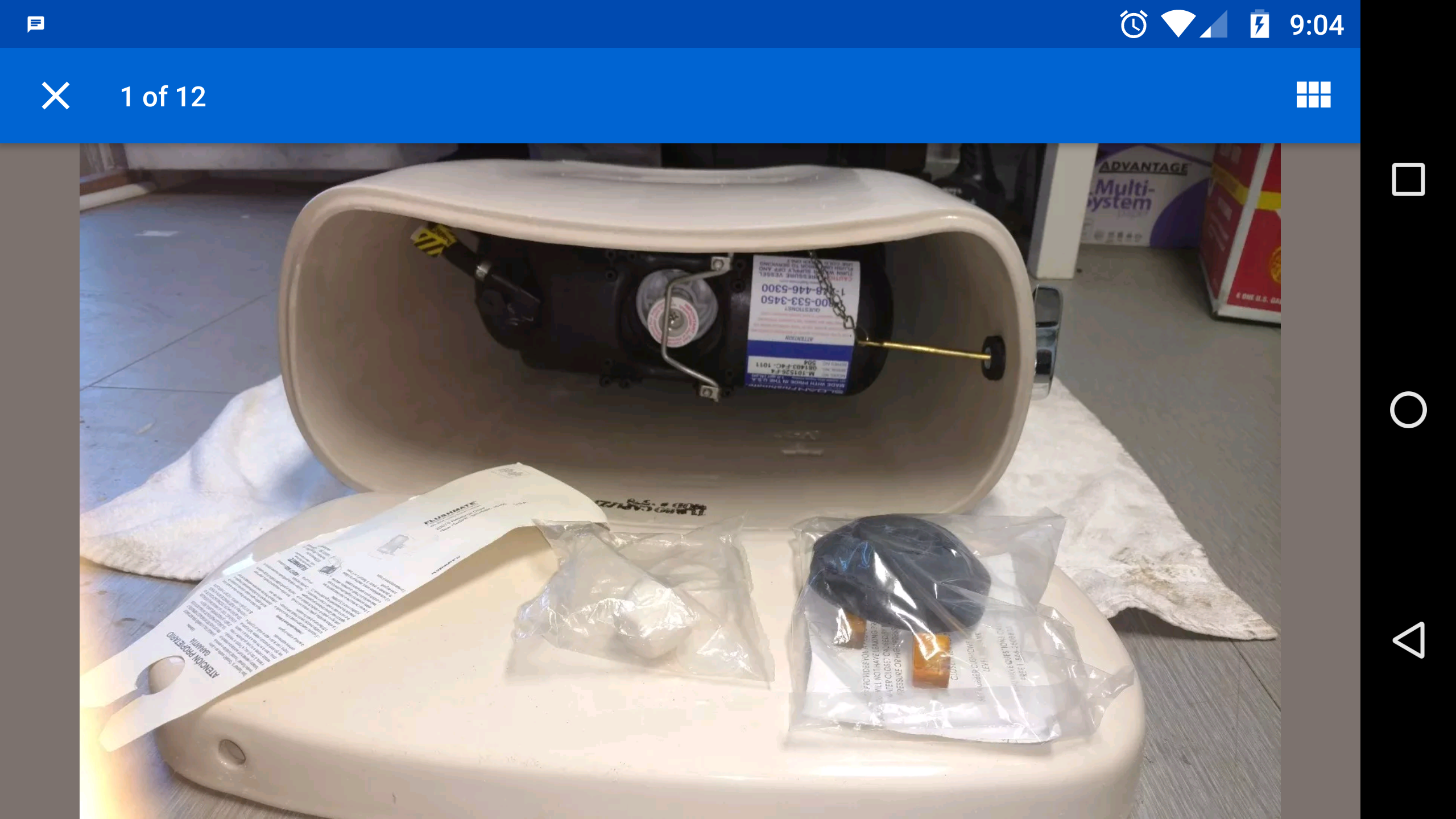 Complete SLOAN FLUSHMATE IV 504 SERIES flushmeter tank system M-101526-F4 + Turbo Cappizi TANK!!!