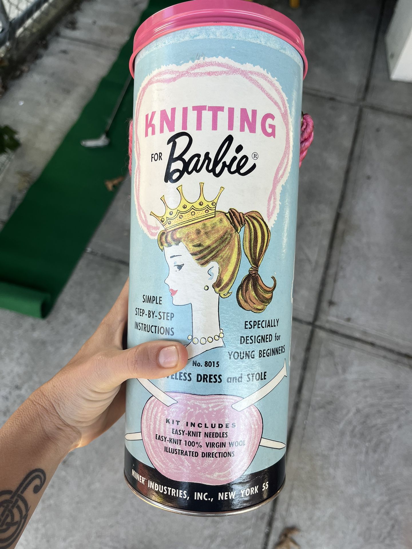 Knitting For Barbie, Tin And Book