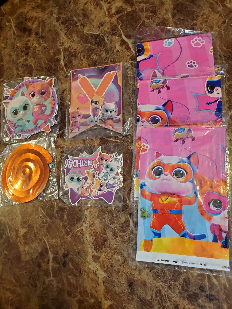 Super Kitties Birthday Decorations