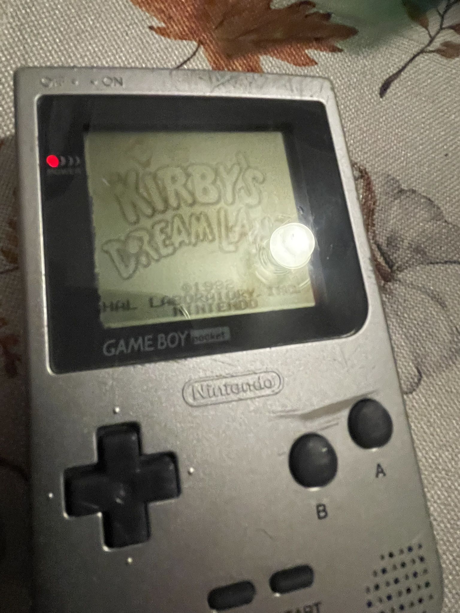 Game boy pocket silver
