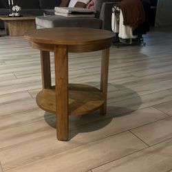 Wood Side Table 