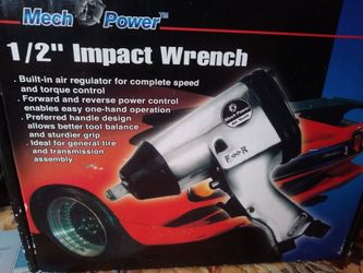 Mech Power 1/2" Pneumatic/Air Impact Wrench M90110 BRAND NEW Condition Mech Power 1/2" Pneumatic/Air Impact Wrench M90110 MINT Condition