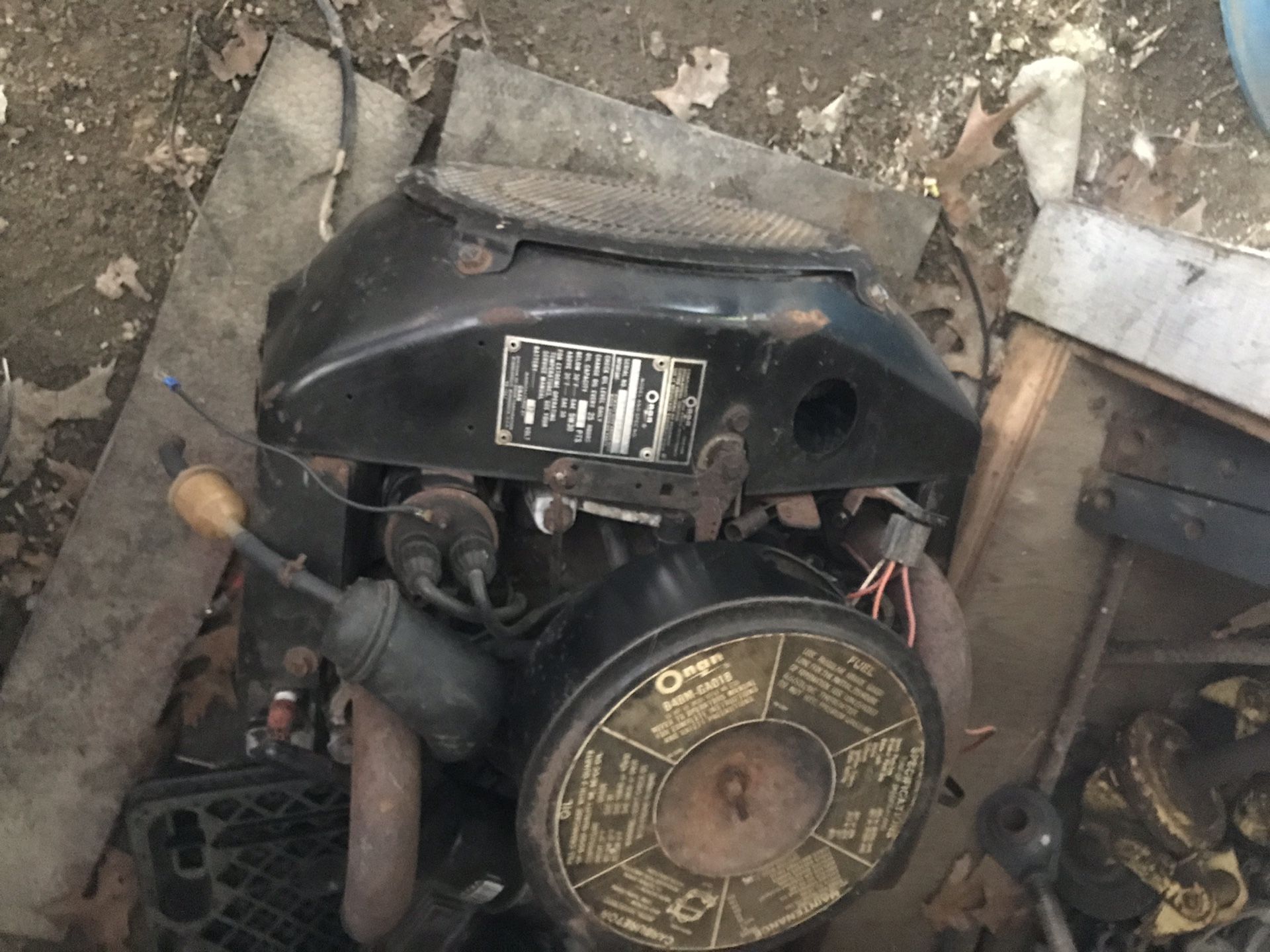 18 Hp Onan Gas Engine 2 Cylinder Good ( Please Read Description)