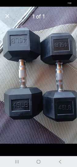 Weights Rubber 45 lb new
