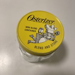 Osterizer Liquifier-Blender MINI-BLEND 8oz. Blend and Store Glass Jar