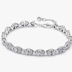 PANDORA STERLING SILVER CZ BOW. NEW. 7.1 INCHES LONG