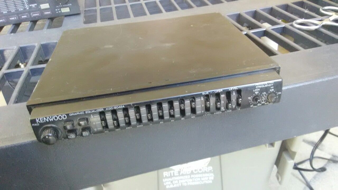 Kenwood eq equalizer car stereo kgc 6042a 9 band 3 sub out for Sale in Corona, CA OfferUp