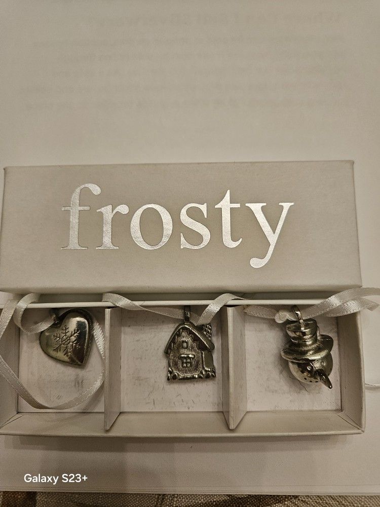 SET OF  VILMAIN MINITURE TREE ORNAMENTS SET OF 3