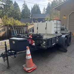 Commercial Softwash Pressure Wash Trailer 