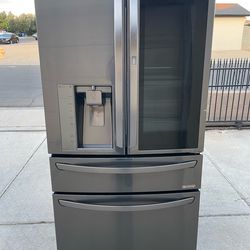 Refrigerator LG Stainless Steel black 4 door