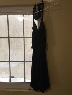 Halter top dress brown with gold