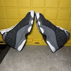 Jordan Retro 13 Air Sneaker High-Top — Black/White Mesh — Good Condition