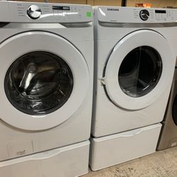 SAMSUNG WASHER AND ELECTRIC DRYER 