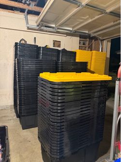 Storage bin 27 gallon $8 each
