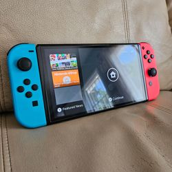 Nintendo switch oled blue red switch only