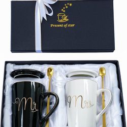 Mr And Mrs Coffee Mugs Wedding Gifts Mr And Mrs Mugs Set For Bride And Groom Gif