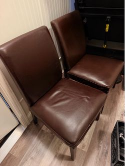 2 ikea henriksdal dining chairs- free