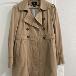 Beige H&M Jacket For Spring Weather Size 6