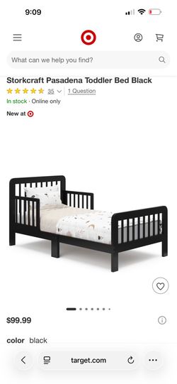 Toddler Bed Black