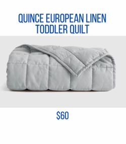 Quince European Linen Toddler Quilt
