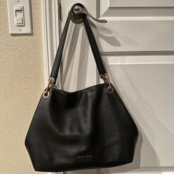 Michael Kors Black And Gold Handbag