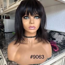 New human hair with bangs