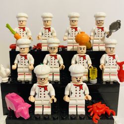 Fancy Chef Minifigures Building Bundle Sale | New Custom LEGO Compatible Toys