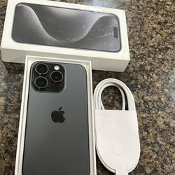 Apple iPhone 15 Pro Factory Unlocked 100 Percent Battery 