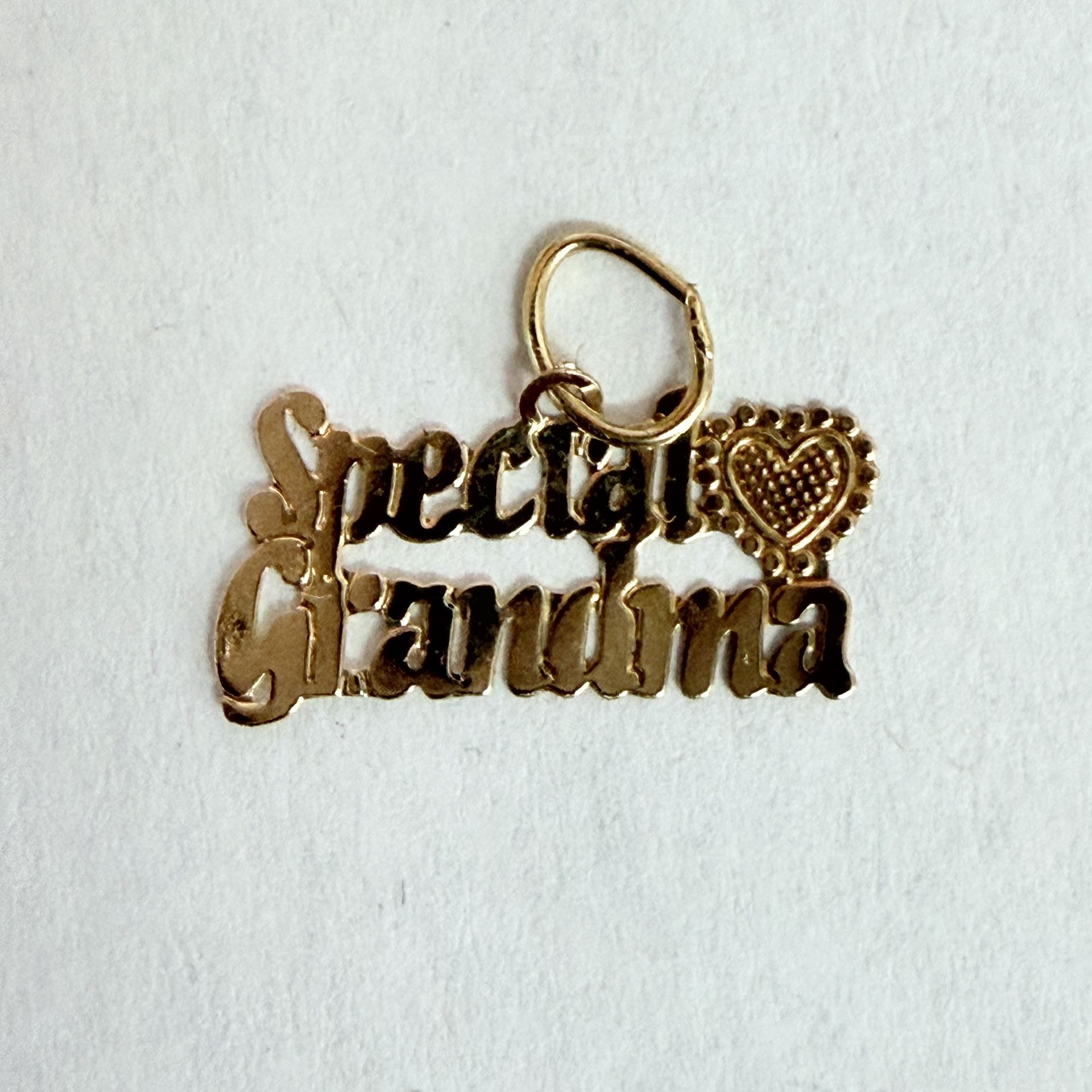 14K Gold “Special Grandma” Charm
