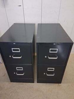 $60 each.   2-Drawer Metal Filing Cabinets