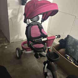 Pink Baby Stroller
