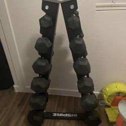 Dumbbell Set with Rack