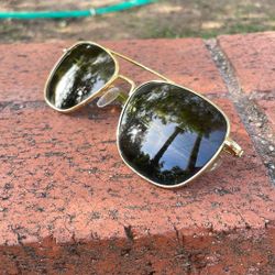 23K Gold Aviator Sunglasses