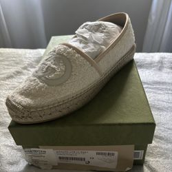 (WMNS) Gucci Interlocking G Espadrille 'White'