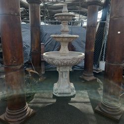 Three Tiered Concrete Water Fountain..NEW!!