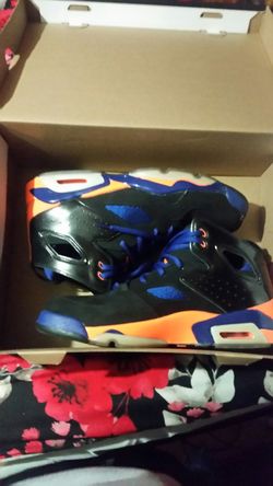 Jordan fight club 91 black and bright citrus blue size 10.5 for men for 80$
