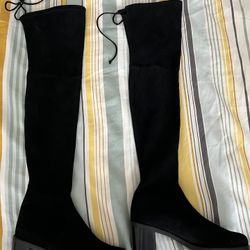 NWT Stuart weitzman Black Thigh High Shade Boots