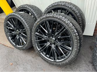 NEW 24 inch gloss black zl1 wheels with 305/35r24 atturo ATS tires