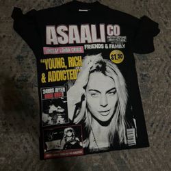 asaali tee shirt size small 