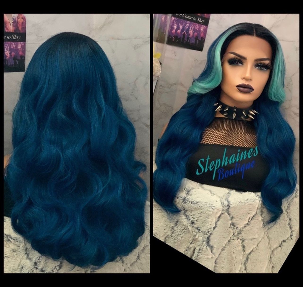 Human Hair Blended Lace Front Wig