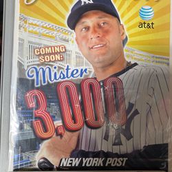 Nw York Post 2011 Insert Yankees DEREK  JETER Mister 3,000