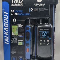 Motorola Talkabout T802 Two-Way Radios (2 Pack) – Open Box, Unused, Sealed Batteries