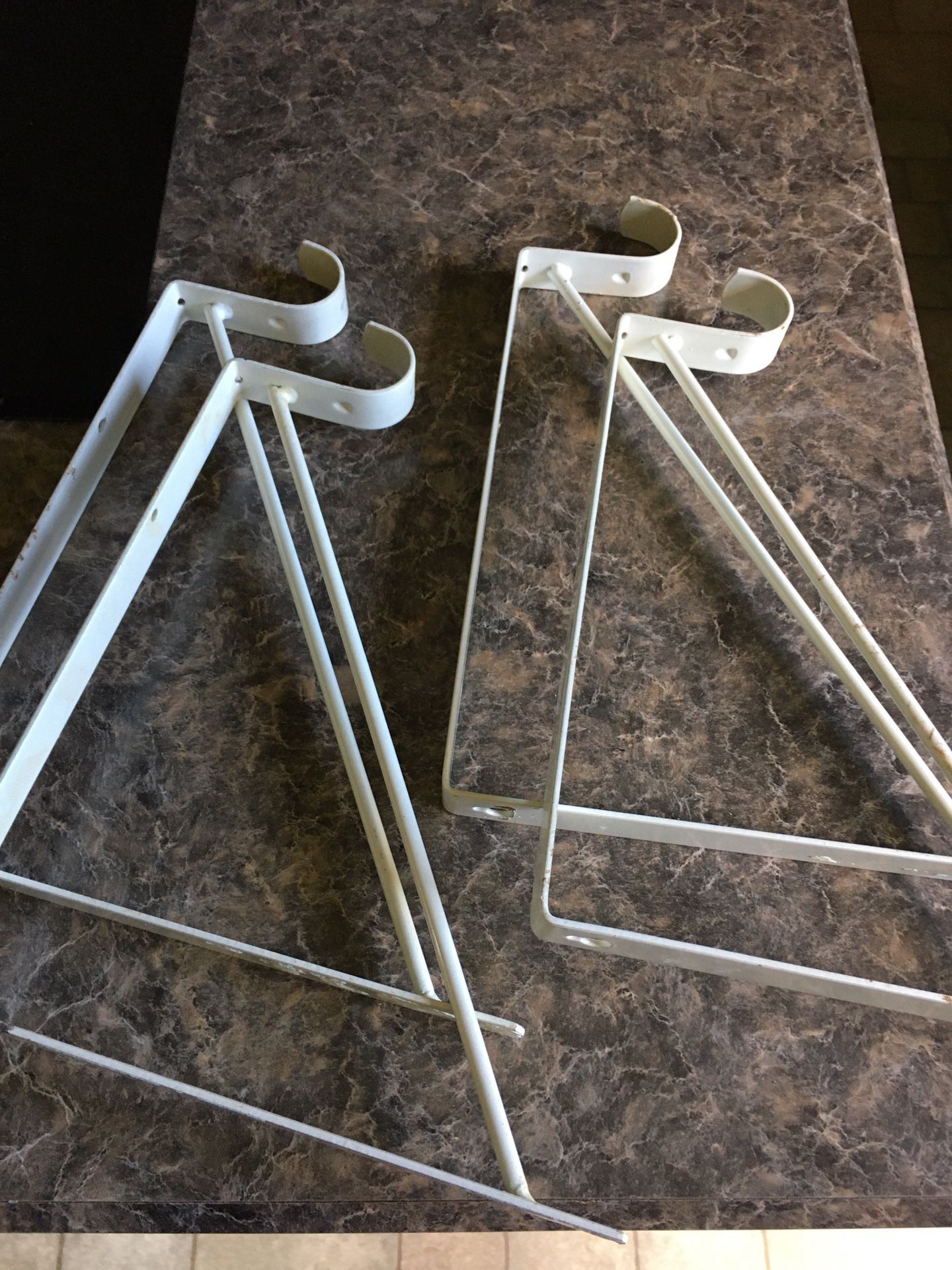 Four Closet Rod Shelf Brackets