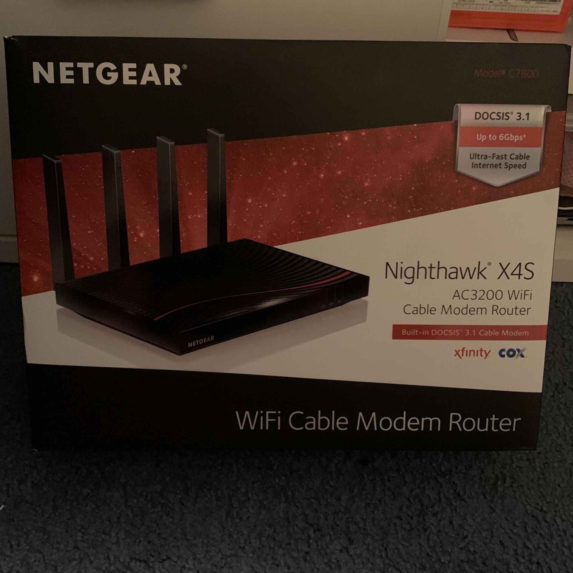 Netgear Nighthawk X4S AC3200 Wifi Cable Router