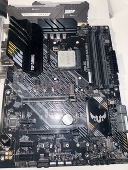 ASUS TUF Gaming B550-Plus WiFi II Motherboard with Ryzen 5800X3D CPU and 32 GB Corsair Vengeance RGB Pro RAM