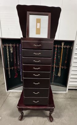 Powell Jewelry Armoire with Mirror