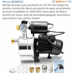 MAOBYGO 3/4 HP Shallow Well Jet Pump