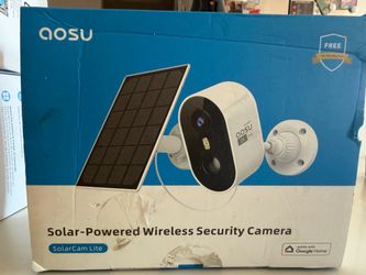 Aosu Solar-Powered Wireless Security Camera