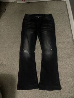 Purple Flared Jeans