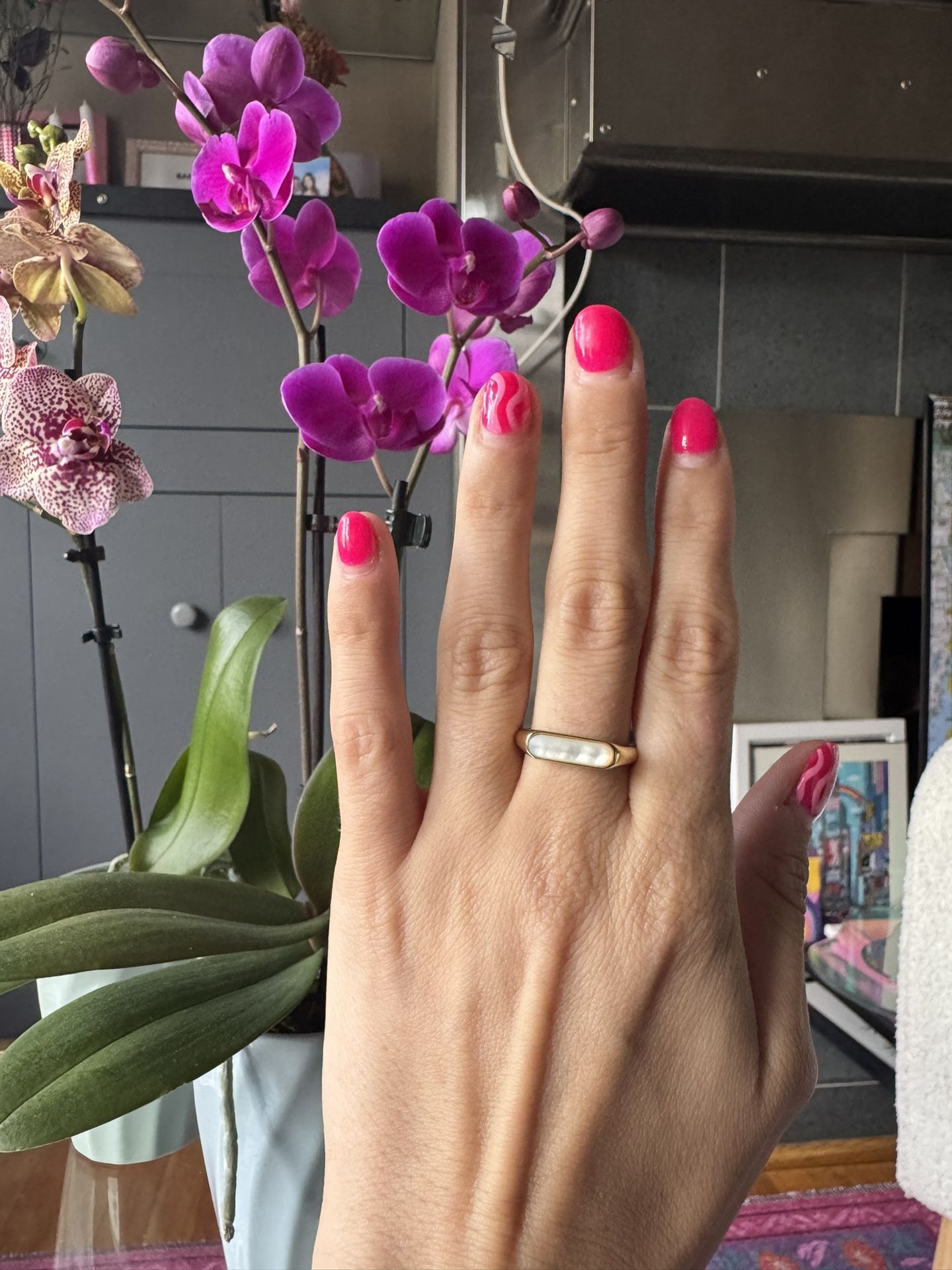 Mother Of Pearl Ring Size 8